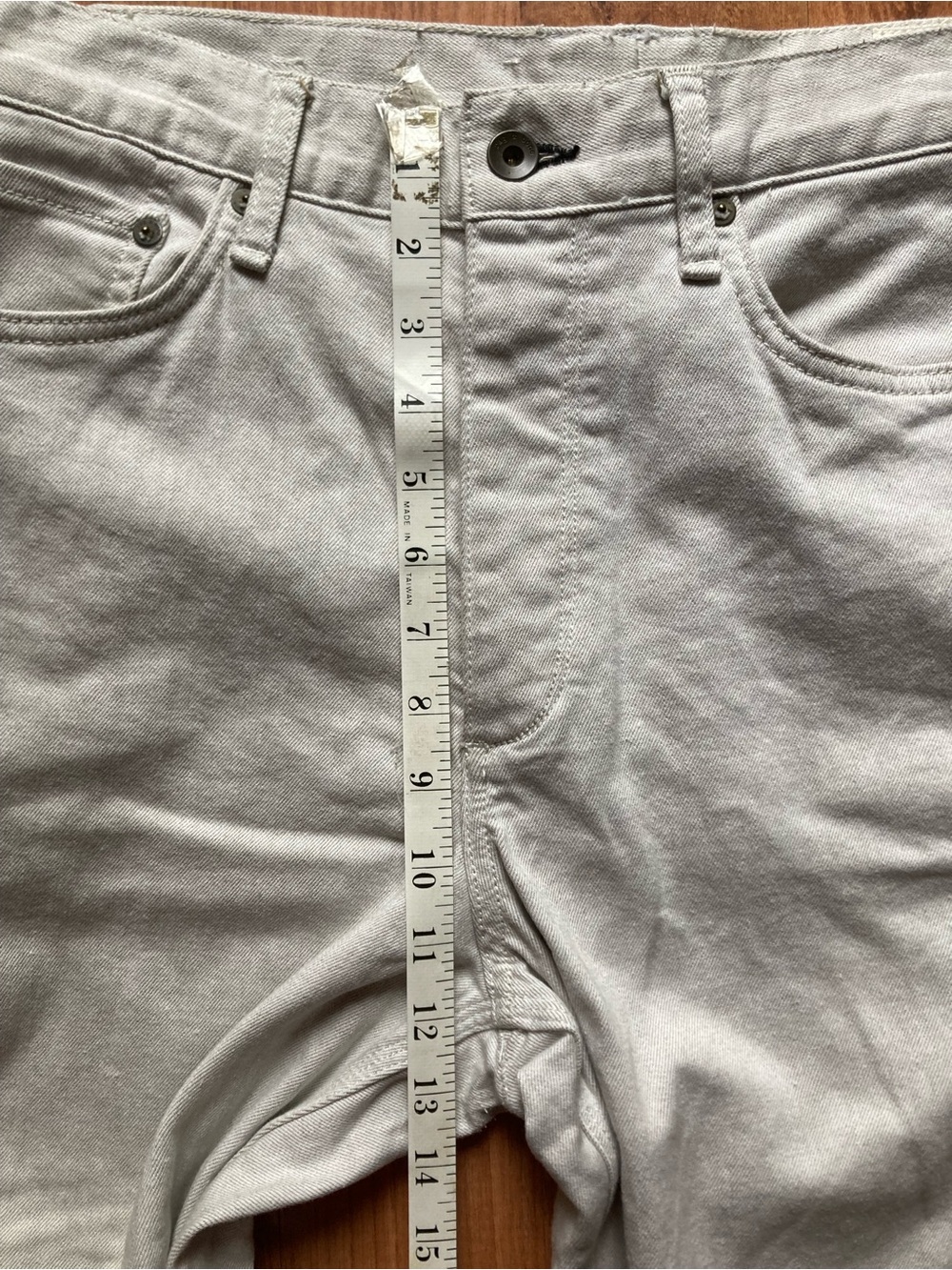 Rag & Bone Miramar Soft French Terry Cotton Stretch Jeans Mens 32x27 Button Fly - Picture 5 of 9